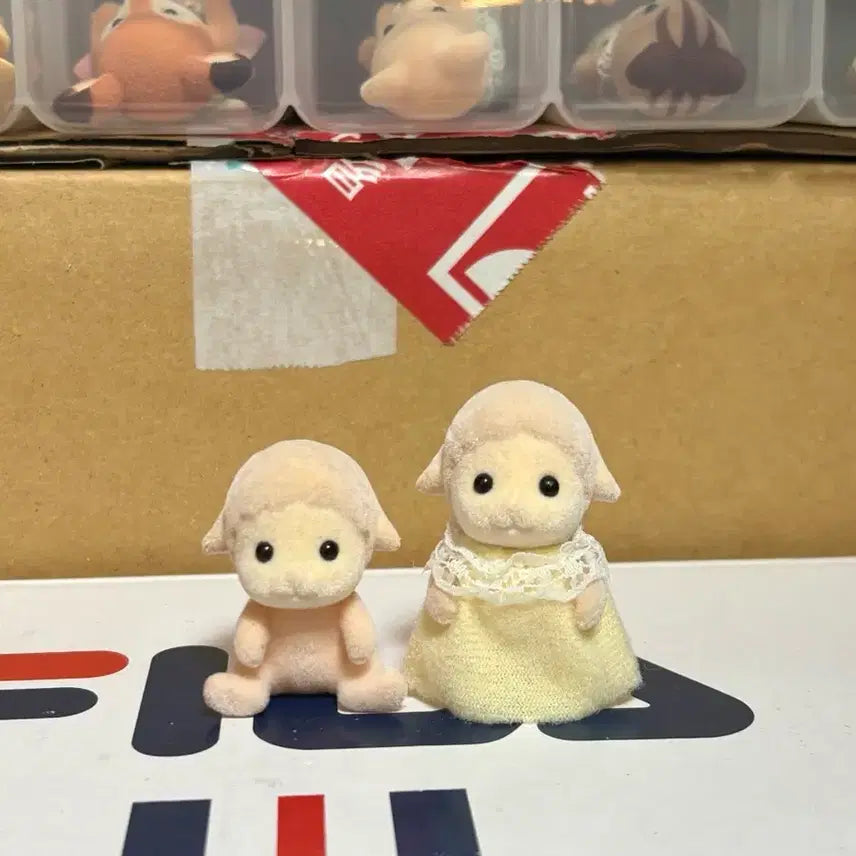 [BUNJANG] Sylvanian Families 1999 Pink Sheep Set Fan Club Special Edition Vintage / 실바니안 1999년 핑크양 세트 팬클럽 특전 올드