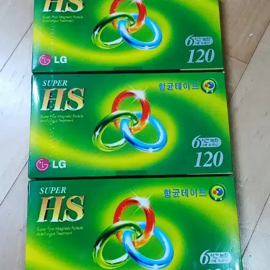 [BUNJANG] LG SUPER HS Antimicrobial Tape (3-Pack) / LG SUPER HS 항균 테이프 120분짜리 (3개)