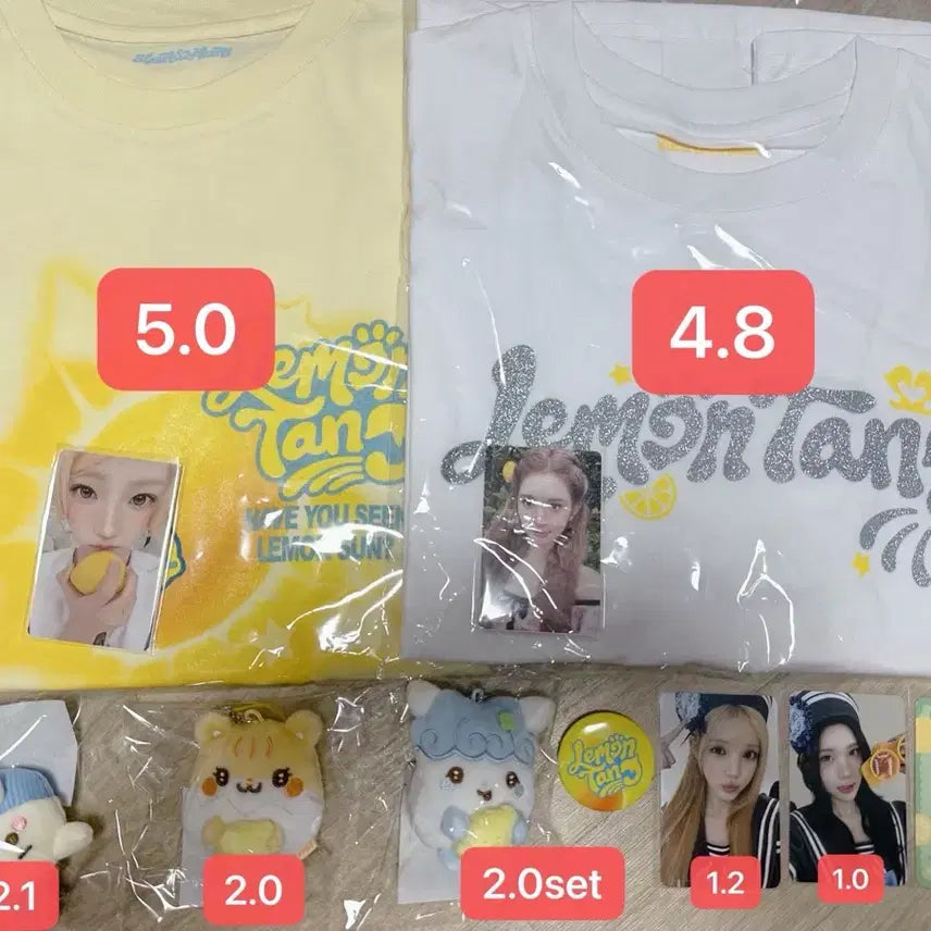 [BUNJANG] Hats to Hearts Lemon Tang Popup Goods Bundle Set / 하츠투하츠 레몬탱 팝업 양도