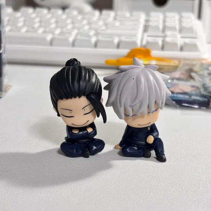 [BUNJANG] Jujutsu Kaisen Satoru Gojo &amp; Suguru Geto Shoulder Perching Gacha Figures Bundle Set / 주술회전 고죠 게토 어깨쿵 가챠 피규어 일괄