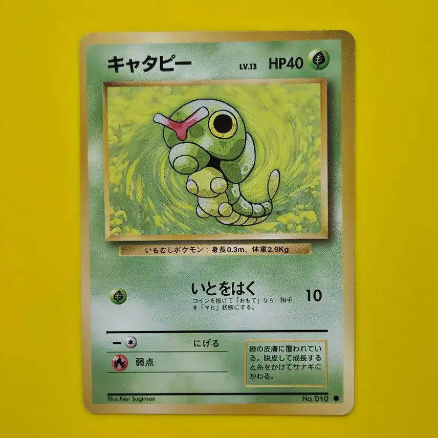 [BUNJANG] Pokemon Card Caterpie &amp; Metapod Set - Early Japanese Edition (1996) / 포켓몬카드 1996 캐터피 단데기 세트 초기 일본판14