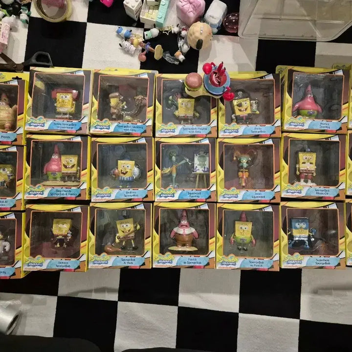 [BUNJANG] Nickelodeon SpongeBob SquarePants Mini Figure World Set / 니켈로디언 네모바지 스폰지밥 미니 피규어월드 새상품 일괄판매
