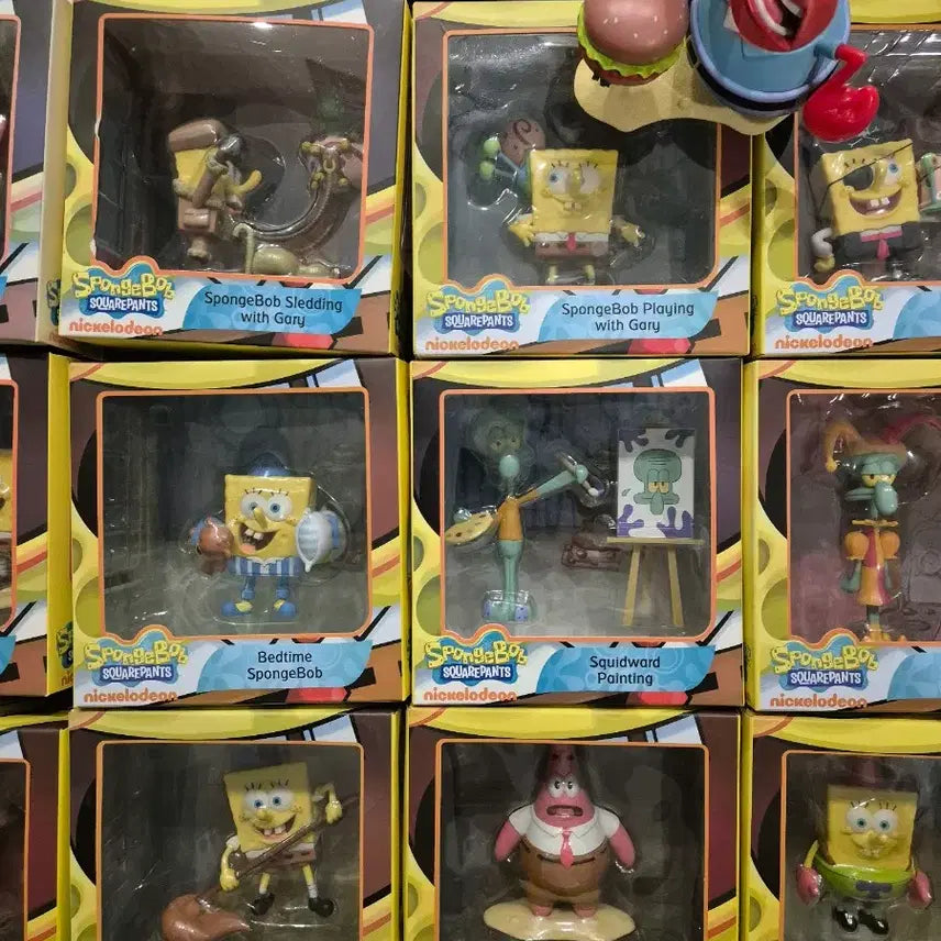 [BUNJANG] Nickelodeon SpongeBob SquarePants Mini Figure World Set / 니켈로디언 네모바지 스폰지밥 미니 피규어월드 새상품 일괄판매