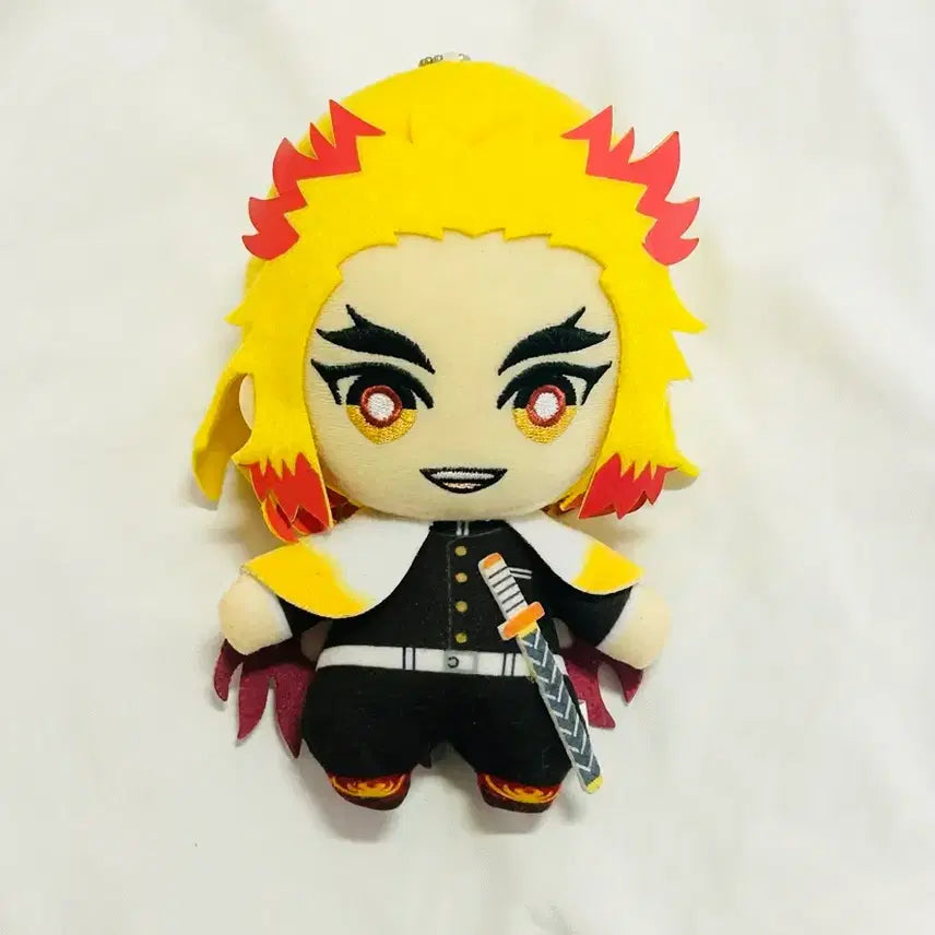 [BUNJANG] Banpresto Demon Slayer Kyojuro Rengoku Tomonui Keychain Doll / 급처 새상품)반프레스토 귀멸의 칼날 토모누이 렌고쿠 쿄쥬로 인형 키링 귀
