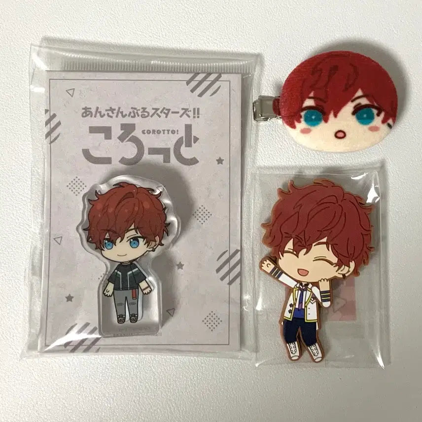 [BUNJANG] Ensemble Stars HiMERU Casual Outfit KoroTto Rubber Magnet Hair Clip Set / 앙스타 아마기 히이로 사복 코롯토 러버마그넷 자석 헤어클립 헤어핀