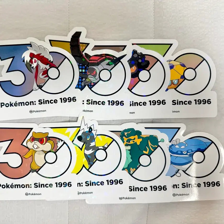 [SOLD OUT] 원가양도) 한밤 루가루암 30주년 포켓몬 로고스티커