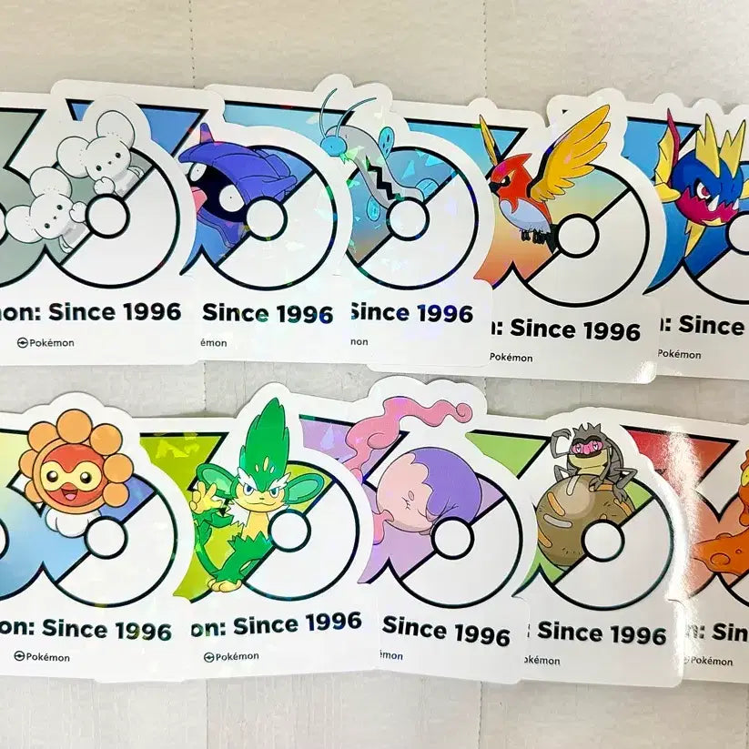 [BUNJANG] DooriJwi Pokemon 30th Anniversary Logo Sticker / 원가양도) 두리쥐 포켓몬 30주년 로고스티커