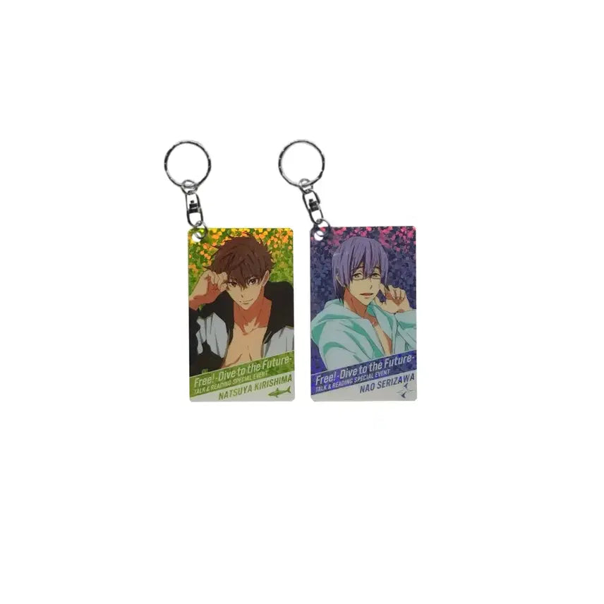 [BUNJANG] Free! Kirishima Natsuya &amp; Serizawa Nao DF Lamé Keyring / 프리! free! 키리시마 나츠야 세리자와 나오 DF 라메키 키링