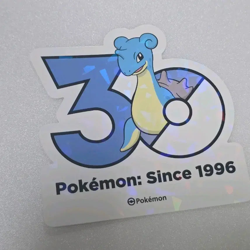 [BUNJANG] Pokemon 30th Anniversary Logo Sticker Lapras / 포켓몬 성수 30주년 로고 스티커 라프라스