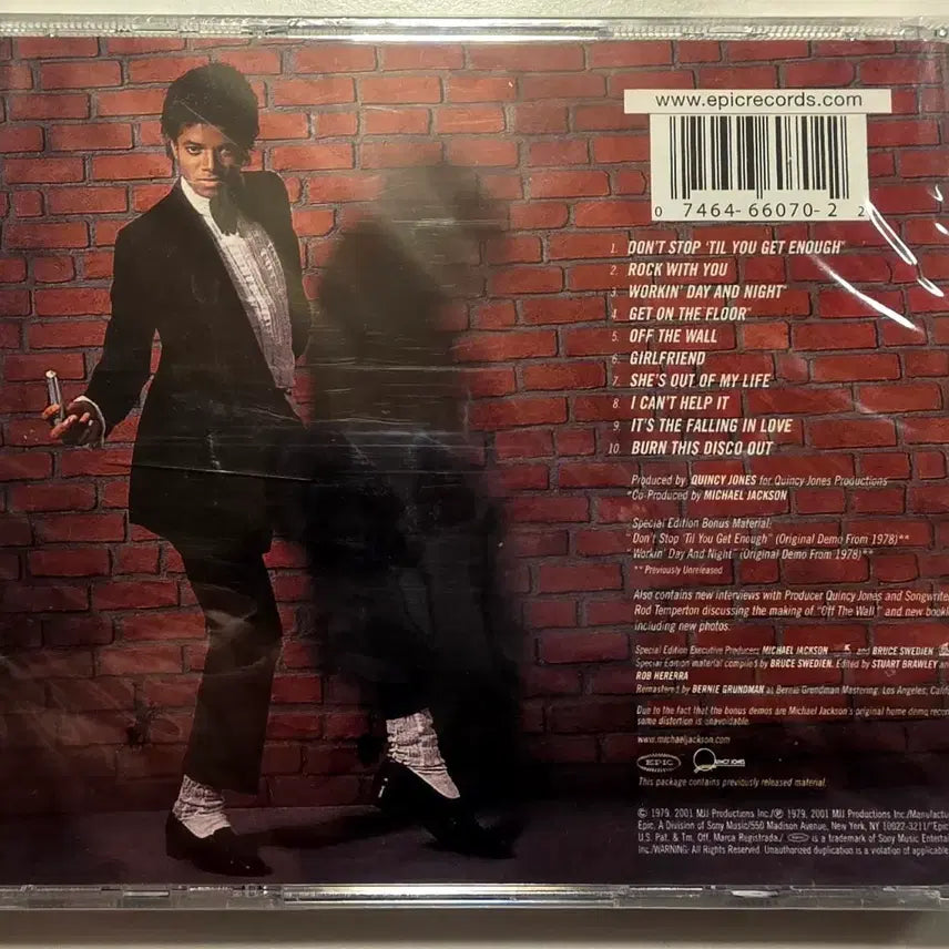 [BUNJANG] Michael Jackson Off The Wall Special Edition Import Sealed CD / 마이클 잭슨 스페셜에디션 수입 미개봉 CD Michael Jackson