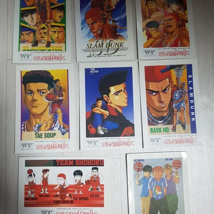 [BUNJANG] Slam Dunk Classic Postcard Set (8 Types) / 슬램덩크 고전 엽서 카드 8종 일괄