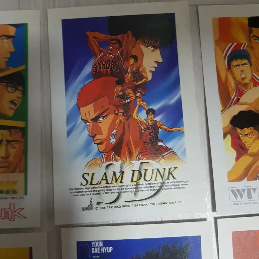 [BUNJANG] Slam Dunk Classic Postcard Set (8 Types) / 슬램덩크 고전 엽서 카드 8종 일괄