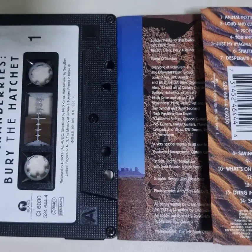 [BUNJANG] The Cranberries Bury The Hatchet Cassette Tape / 크랜베리스 Bury The Hatchet (카세트테이프)