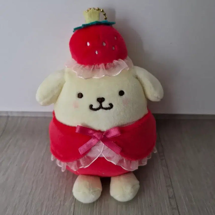 [BUNJANG] Pompompurin Strawberry Crown Mascot Plush / 폼폼푸린 딸기왕관 마스코트