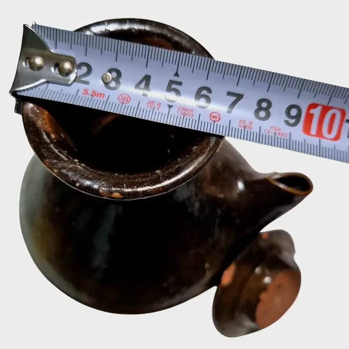 [BUNJANG] Black Glazed Earthenware Pitcher Folk Art / 흑유 옹기주자 민속품