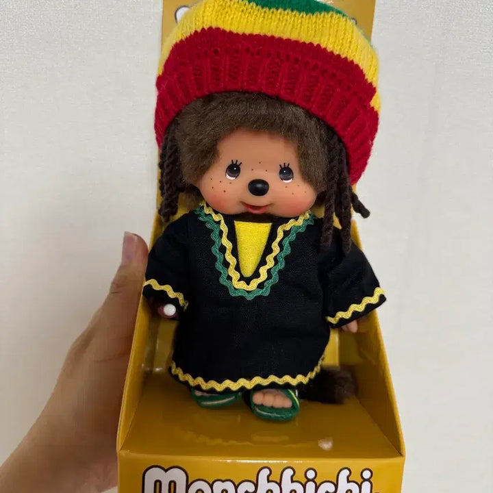 [BUNJANG] Monchhichi Doll Reggae Style / 자메이카 레게 몬치치 인형 새상품
