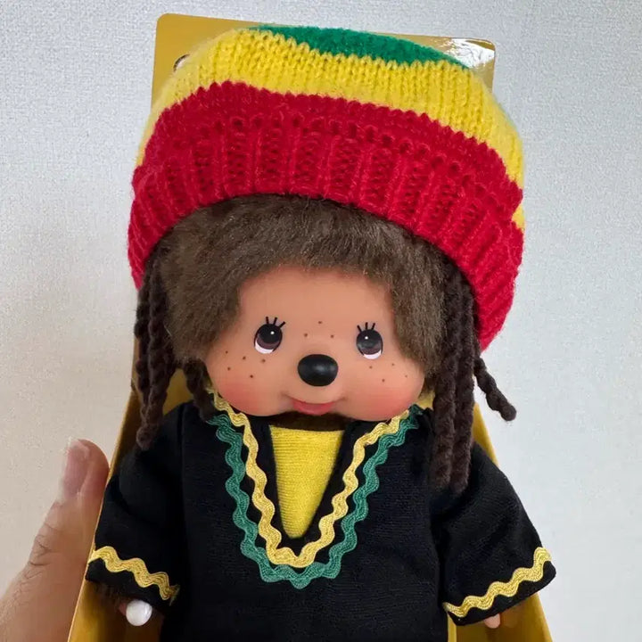 [BUNJANG] Monchhichi Doll Reggae Style / 자메이카 레게 몬치치 인형 새상품