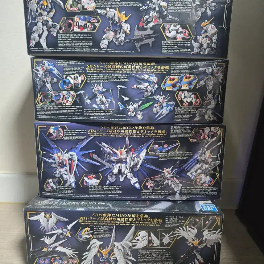 [BUNJANG] MGSD Gundam Plastic Model Kits (4 Types) - Assembled / MGSD 4종 (조립완품).(도색X.데칼X) 통으로 팜니다