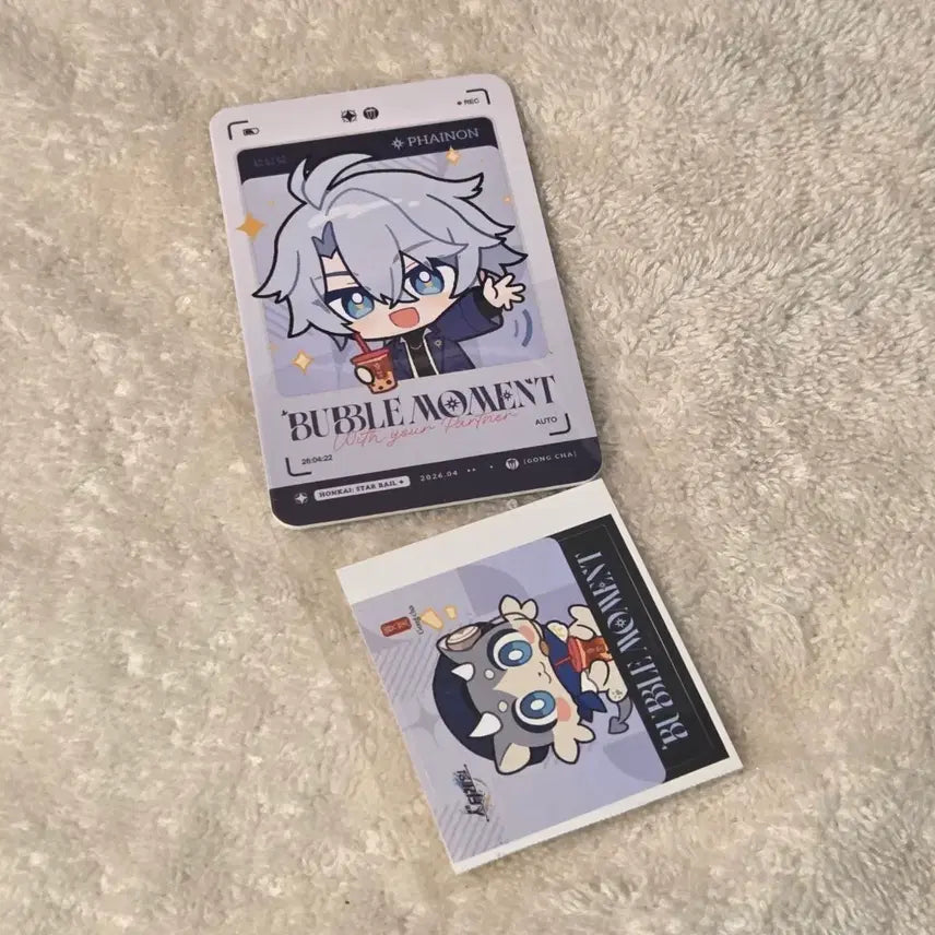 [BUNJANG] Honkai: Star Rail Gongcha Collaboration Painon Photocard &amp; Stickers / 붕괴 스타레일) 공차 콜라보 파이논