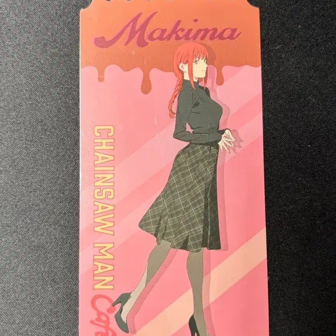 [BUNJANG] Chainsaw Man Collaboration Cafe Original Ticket Makima / 체인소맨 콜라보 카페 MD 오리지널 티켓 마키마