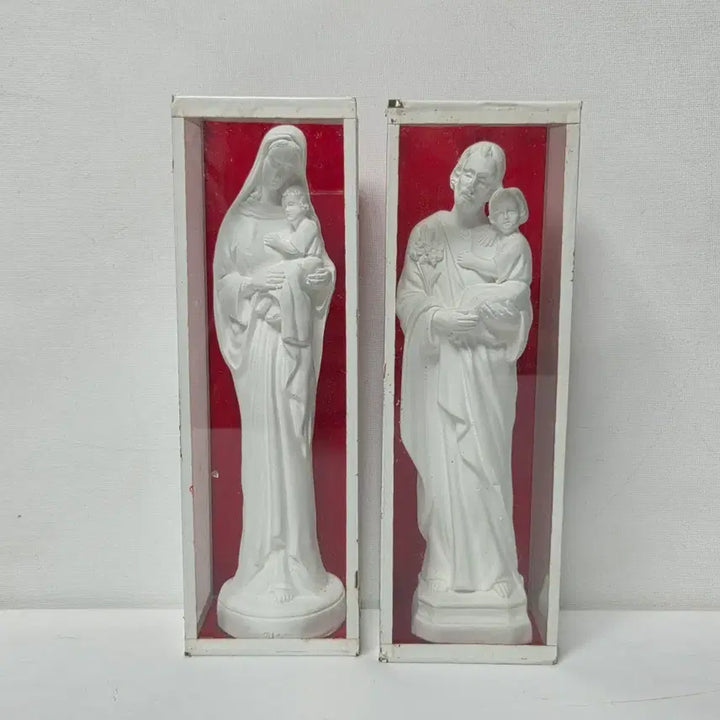 [BUNJANG] 1980s "Reply" Series Religious Set: Virgin Mary and Saint Joseph / 80년대 응답하라 성물 성요섭 성모마리아 성가정