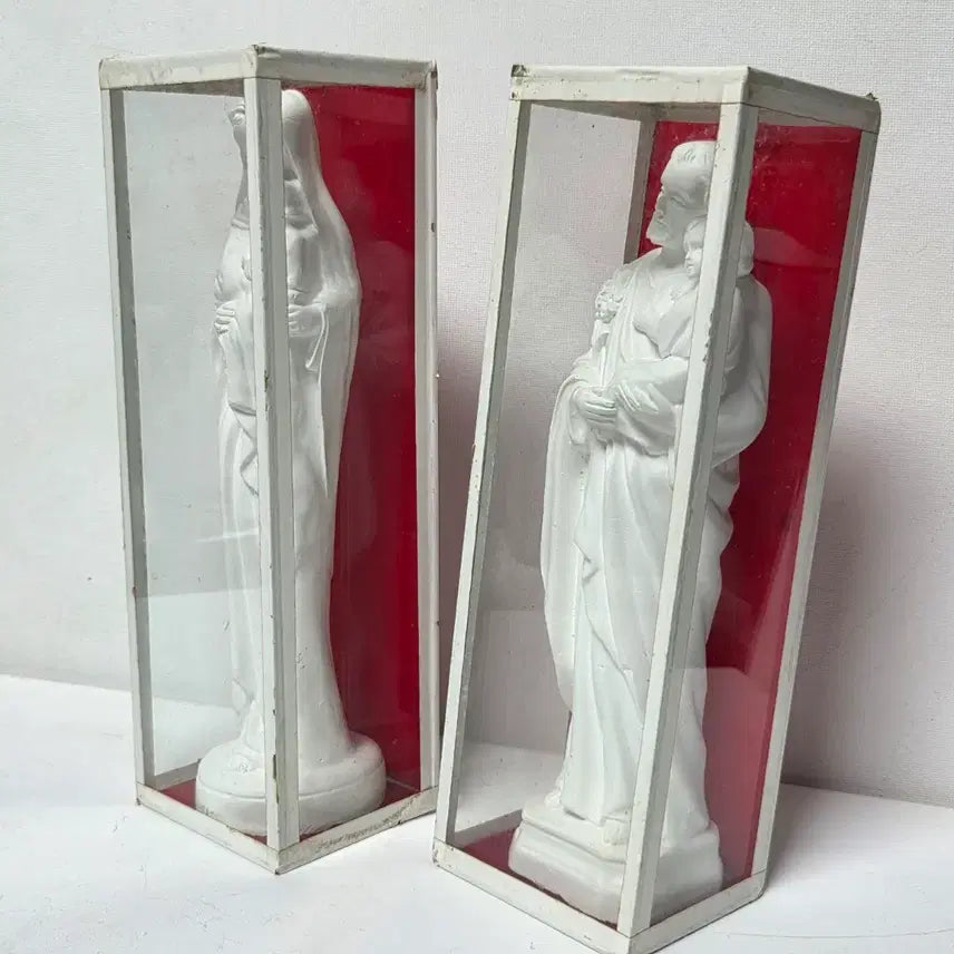 [BUNJANG] 1980s "Reply" Series Religious Set: Virgin Mary and Saint Joseph / 80년대 응답하라 성물 성요섭 성모마리아 성가정