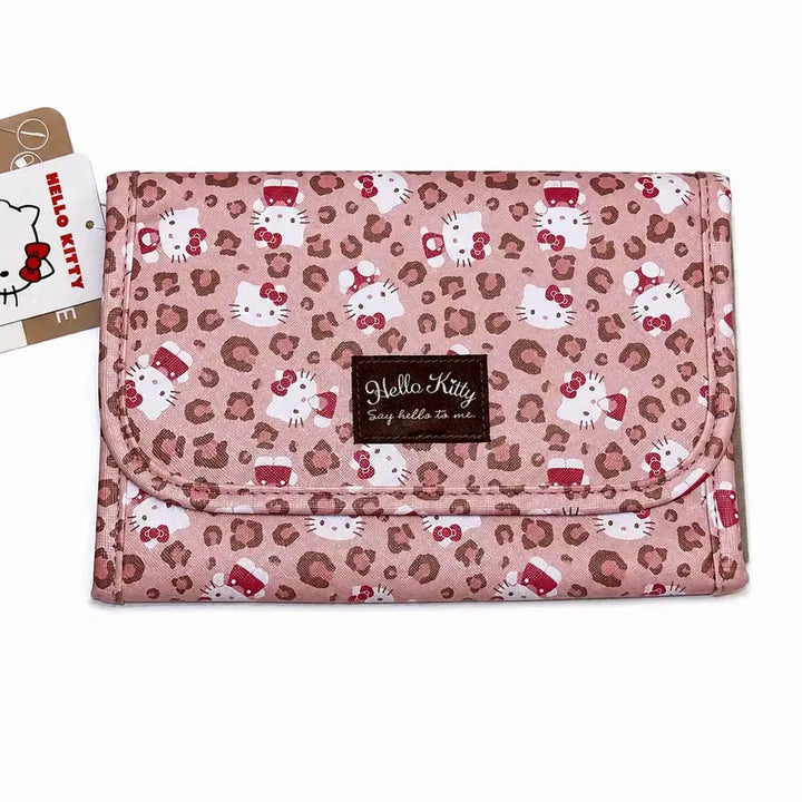 [BUNJANG] Abail Sanrio Hello Kitty Leopard Multi Pouch Case / 아베일 산리오 헬로키티 레오파드 호피 멀티 통장 파우치 케이스
