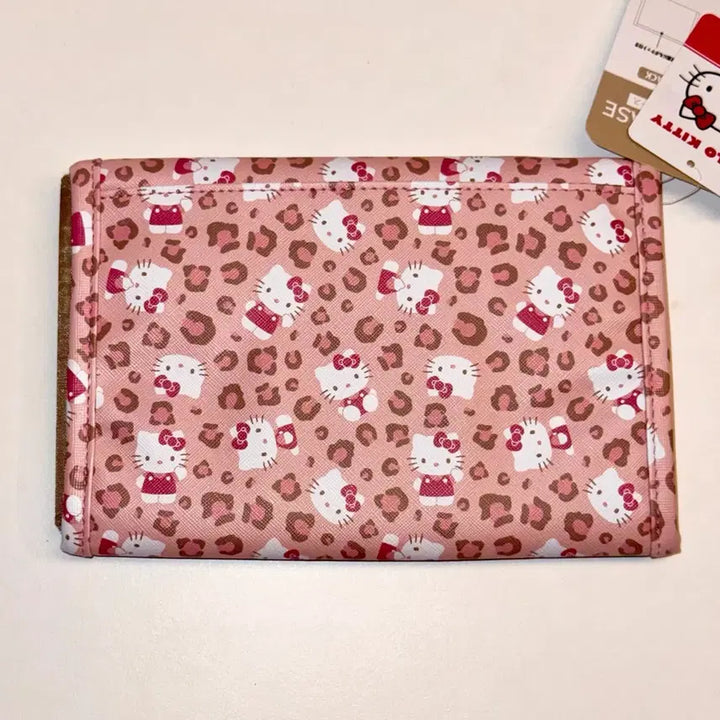 [BUNJANG] Abail Sanrio Hello Kitty Leopard Multi Pouch Case / 아베일 산리오 헬로키티 레오파드 호피 멀티 통장 파우치 케이스