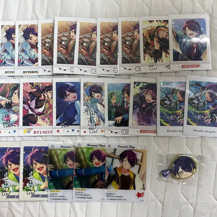 [BUNJANG] Ensemble Stars Shinobu Minoru PASH Card &amp; Hairpin Bundle Set / 앙스타 시노부 파샤 + 미니코레 헤어핀 일괄
