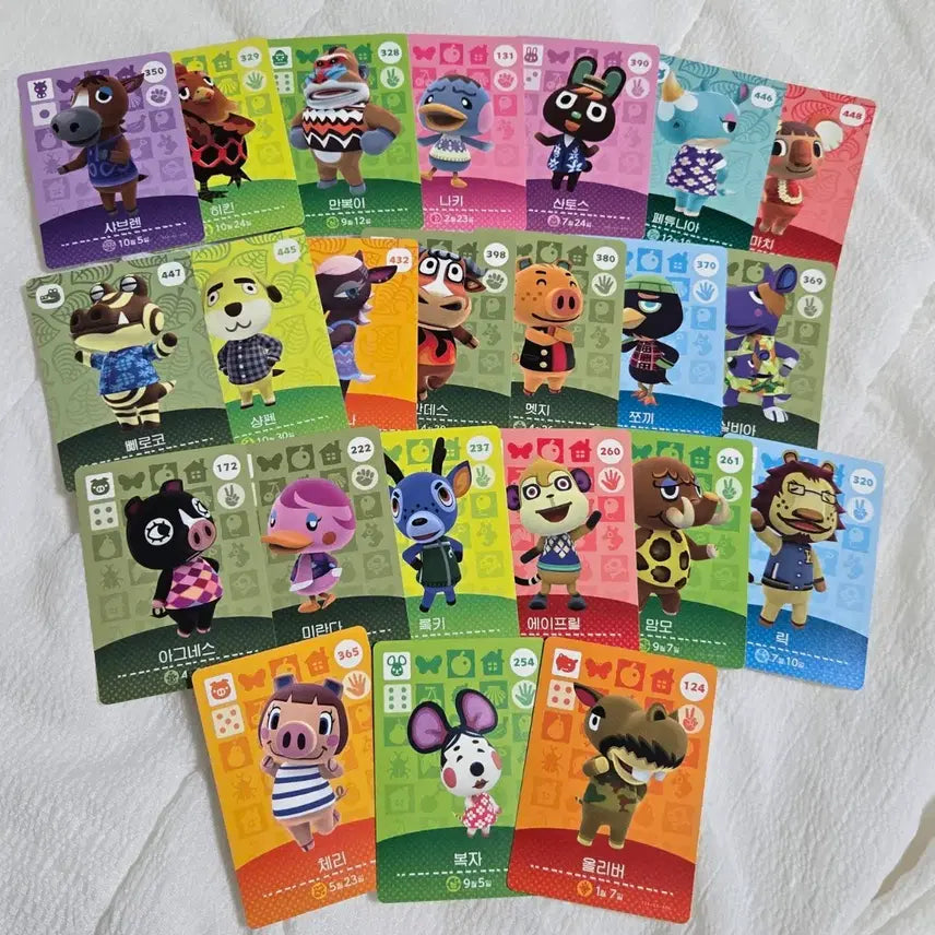 [BUNJANG] Animal Crossing Amiibo Cards Korean Version Bundle Set / (23장 일괄) 동물의숲 동숲 아미보카드 한글판 정품