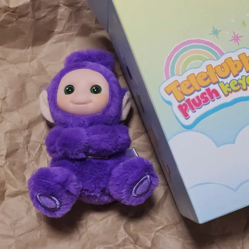[BUNJANG] Goodal Teletubbies Teletubby Doll Keychain - Po / 구달 텔레토비 인형 키링 - 보라돌이