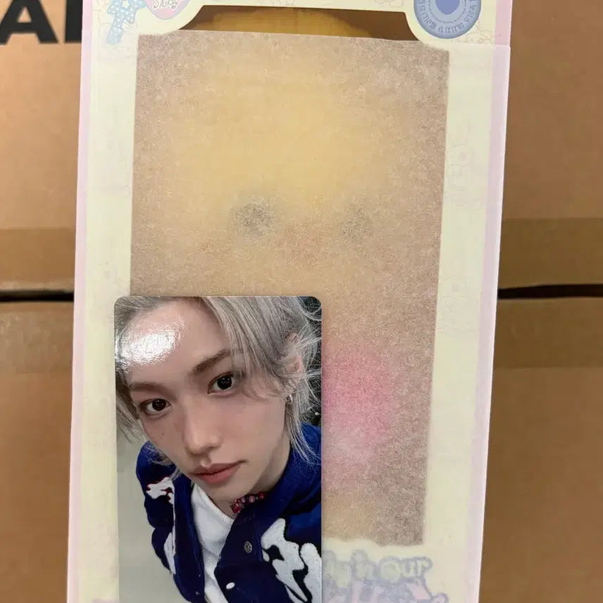 [BUNJANG] Stray Kids SKZOO BbokAri Voice Plush Keyring Felix POB / 미개봉)스키즈 스키주 뽁아리 보이스 플러시 키링 필릭스 포카 특전