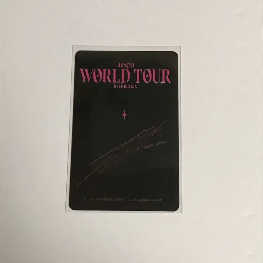[BUNJANG] Aespa Winter World Tour In Cinema Photocard / 에스파 윈터 월드투어 인 시네마 포카 양도