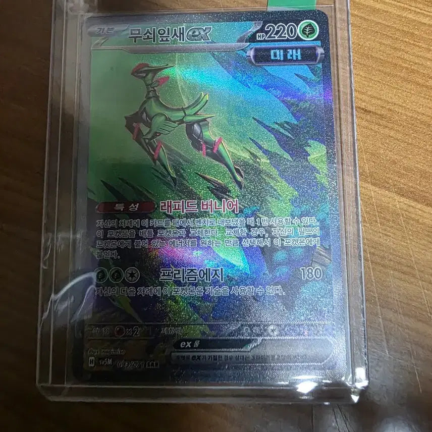 [BUNJANG] Pokemon Card Iron Leaf EX SAR / 포켓몬카드 무쇠잎새 EX sar