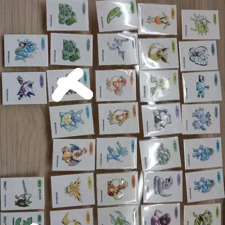 [BUNJANG] Pokemon 30th Anniversary Ddakji Stickers / 포켓몬30주년 띠부실 34개