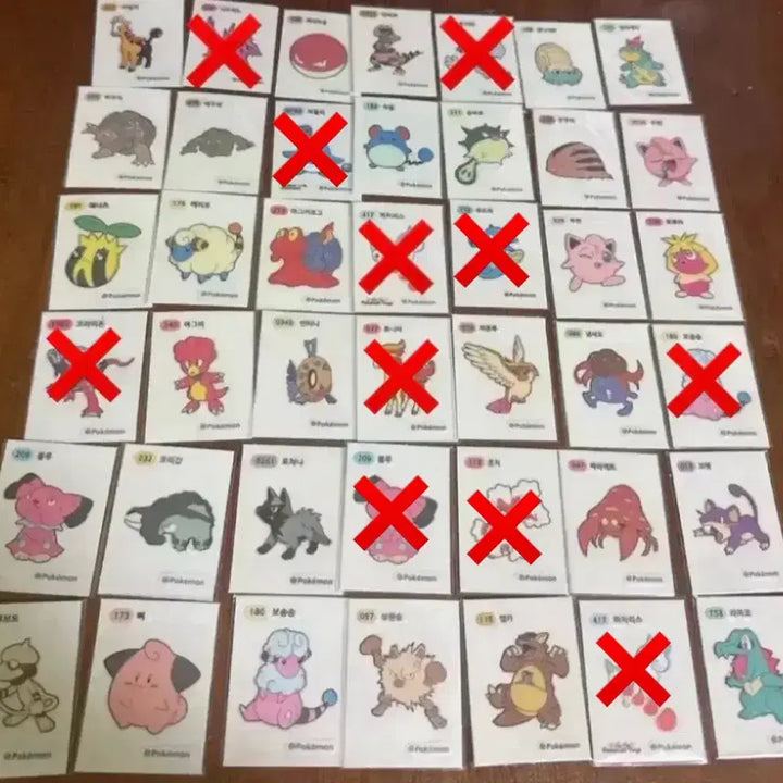 [BUNJANG] Pokemon Stickers for Sale / 포켓몬 띠부씰 판매