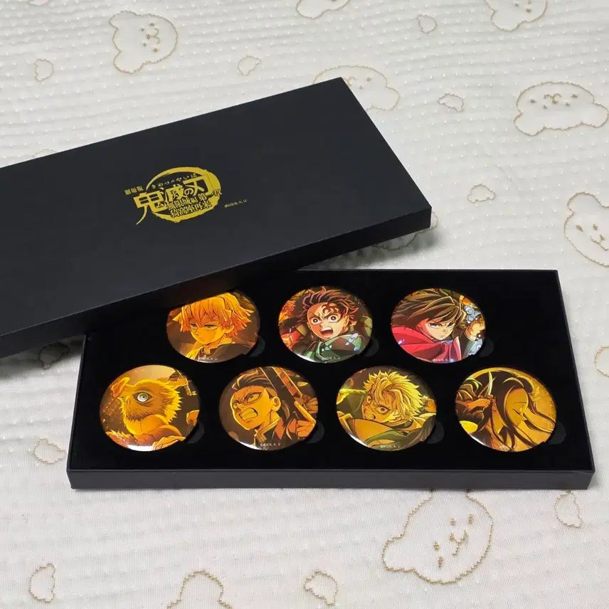 [BUNJANG] Demon Slayer Mugen Train Tomioka Giyu Can Badge Set / 귀멸의 칼날 무한성 캔뱃지 세트 기유