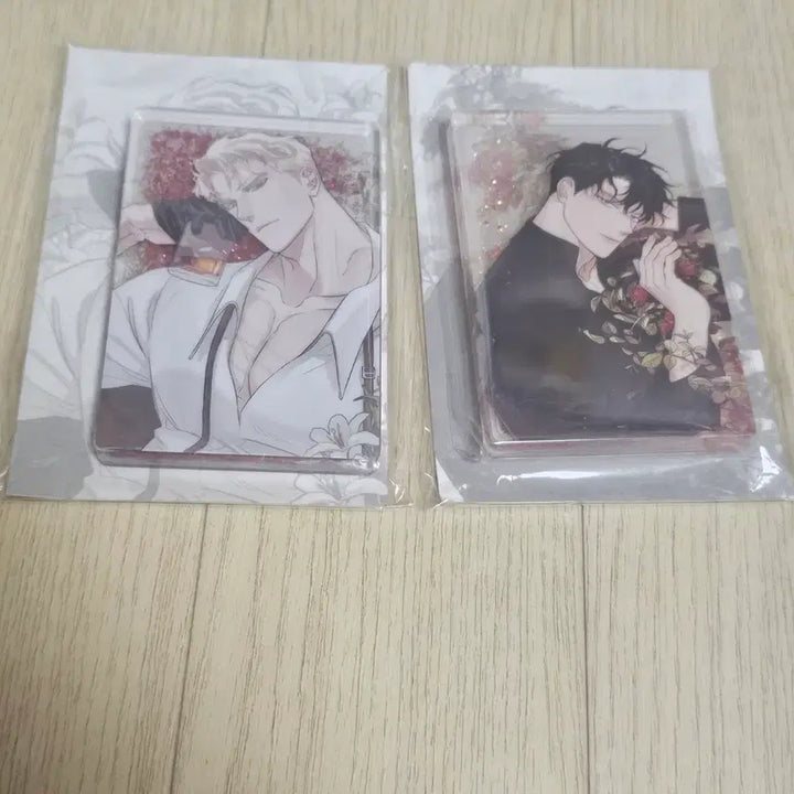 [BUNJANG] Rose and Champagne Sealed Water Glitter Acrylic Bundle Set / 장미와 샴페인 카이원 워터글리터 아크릴 미개봉 일괄