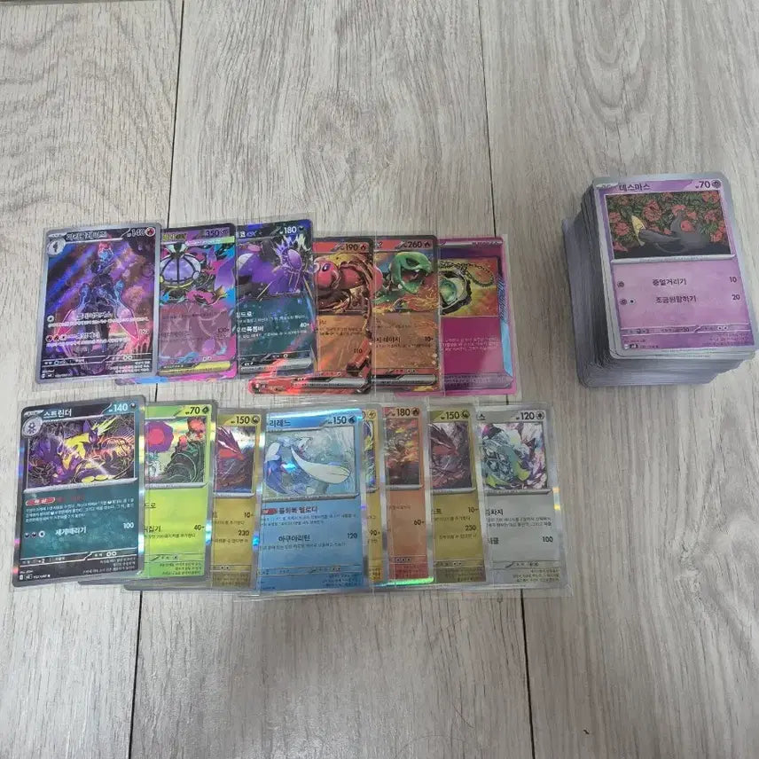 [BUNJANG] Pokemon Cards Bundle Set / 포켓몬 카드 일괄! (AR 1 + RR 4 + R 8 + 일반 약 180