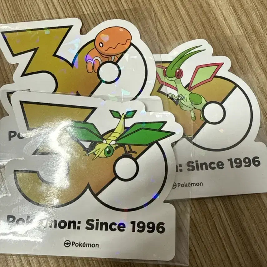 [BUNJANG] Pokemon 30th Anniversary Stickers: Torchic, Vibrava, Flygon / 포켓몬 30주년 스티커 톱치 비브라바 플라이곤