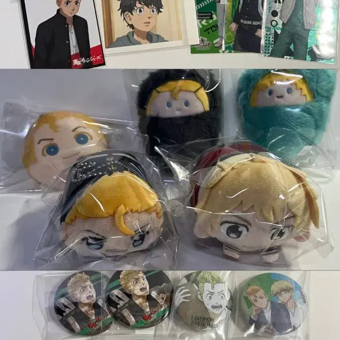 [BUNJANG] Tokyo Revengers Takemichi Goods Bundle Set (Can Badges, Acrylic, Paper Goods, Plush) / 도쿄 리벤저스 타케미치 굿즈 일괄판매