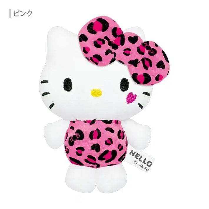 [BUNJANG] Sanrio Hello Kitty Leopard Print Gal Style Plush Doll (2026 New Arrival) / 헬로키티/산리오] 2026신상 호피 갸루 헬로키티