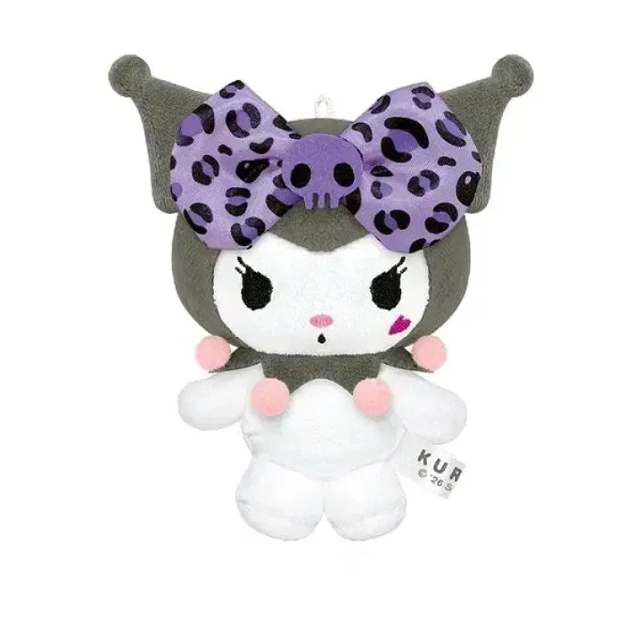 [BUNJANG] Sanrio Kuromi Leopard Print Gal Style Plush / 쿠로미/산리오] 2026신상 호피 갸루 쿠로미