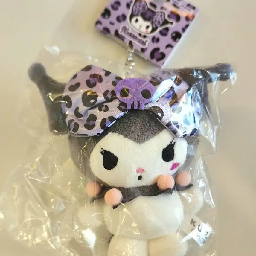 [BUNJANG] Sanrio Kuromi Leopard Print Gal Style Plush / 쿠로미/산리오] 2026신상 호피 갸루 쿠로미