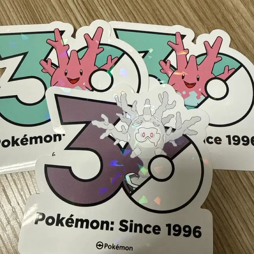 [BUNJANG] Pokemon 30th Anniversary Sticker Set: Corsola &amp; Galarian Corsola / 포켓몬 30주년 스티커 코산호 산호르곤