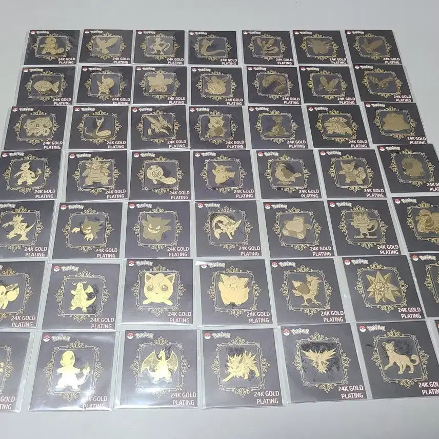 [BUNJANG] Pokemon 24K Gold Cards Bundle Set (49 pcs) / 포켓몬 24K 골드 판매합니다.