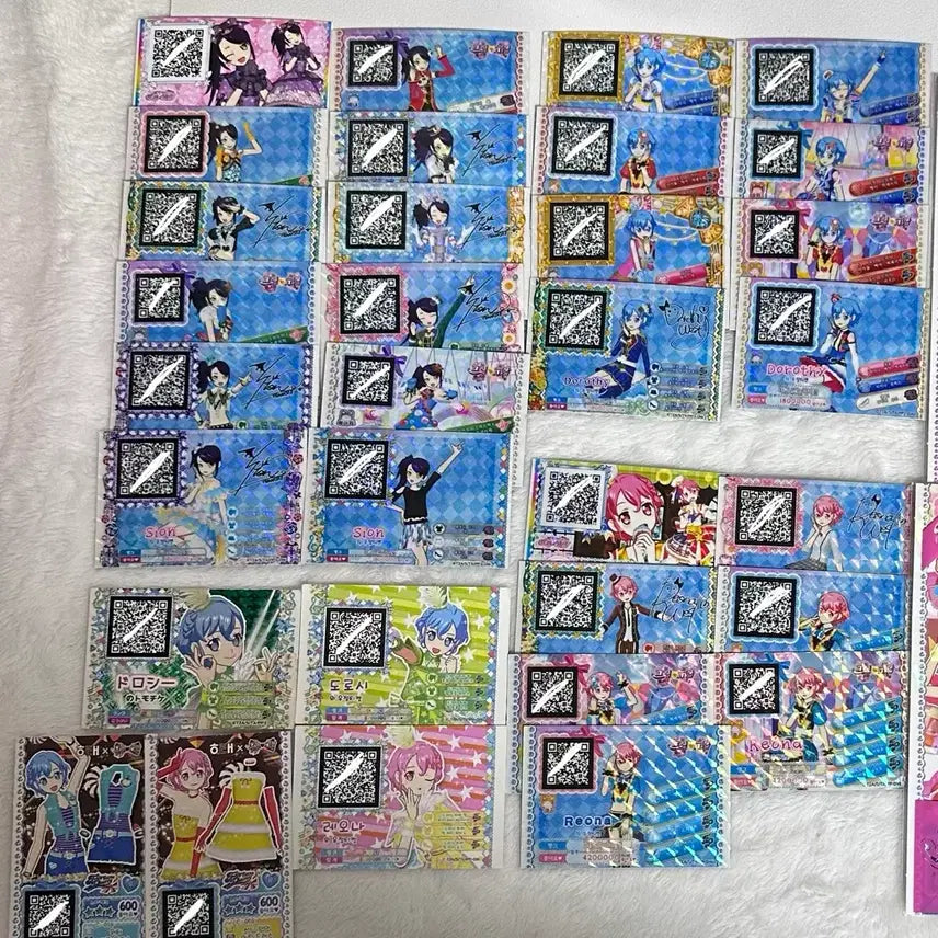 [BUNJANG] PriPara Game Machine Exclusive Friendship Ticket Promo Cards - Dorothy, Leona, Shion / 프리파라 기기배출 우정티켓 프로모 도로시 레오나 시온