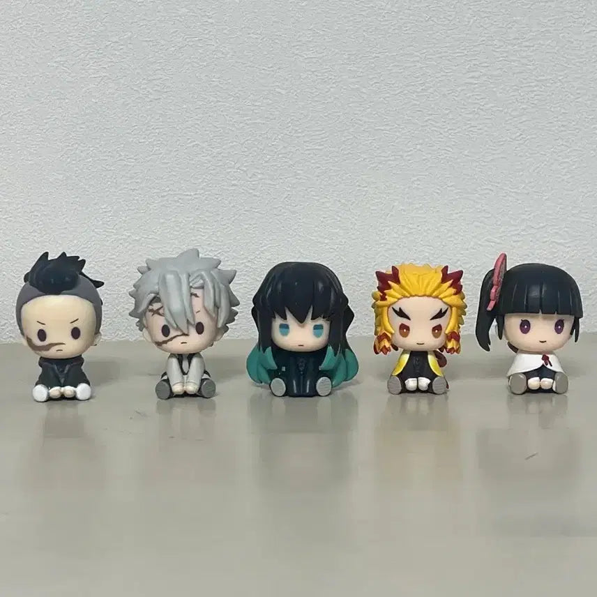 [BUNJANG] Demon Slayer: Kimetsu no Yaiba Petatto Wind-up Gacha 5-piece Bundle Set / 귀멸의칼날 페탓토 태엽가챠 5종 일괄