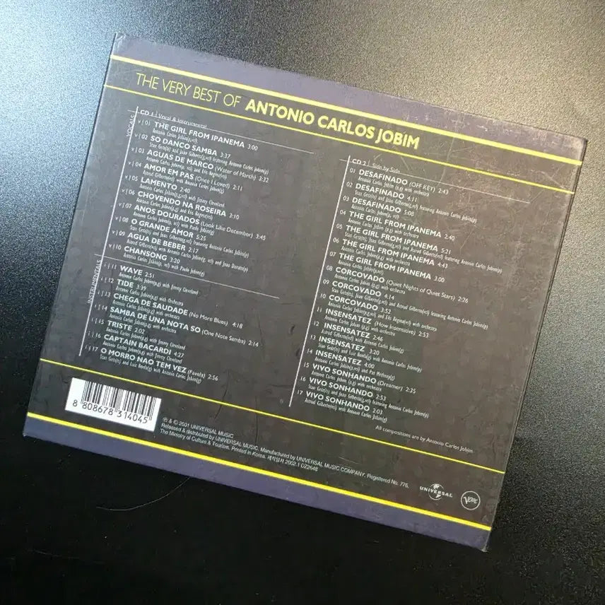 [BUNJANG] Antonio Carlos Jobim The Very Best Of 2CD Album / SA 안토니오 카를로스 조빔 베스트 앨범 2CD