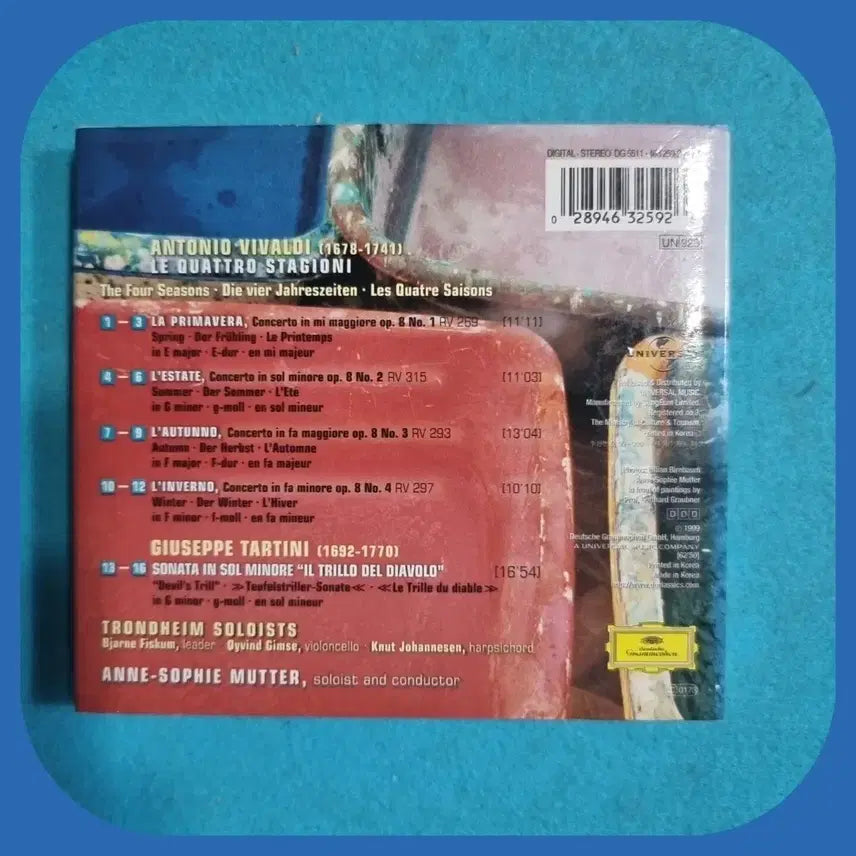 [BUNJANG] Vivaldi The Four Seasons Anne-Sophie Mutter CD / 비발디 사계 안네소피 무터 CD 미사용